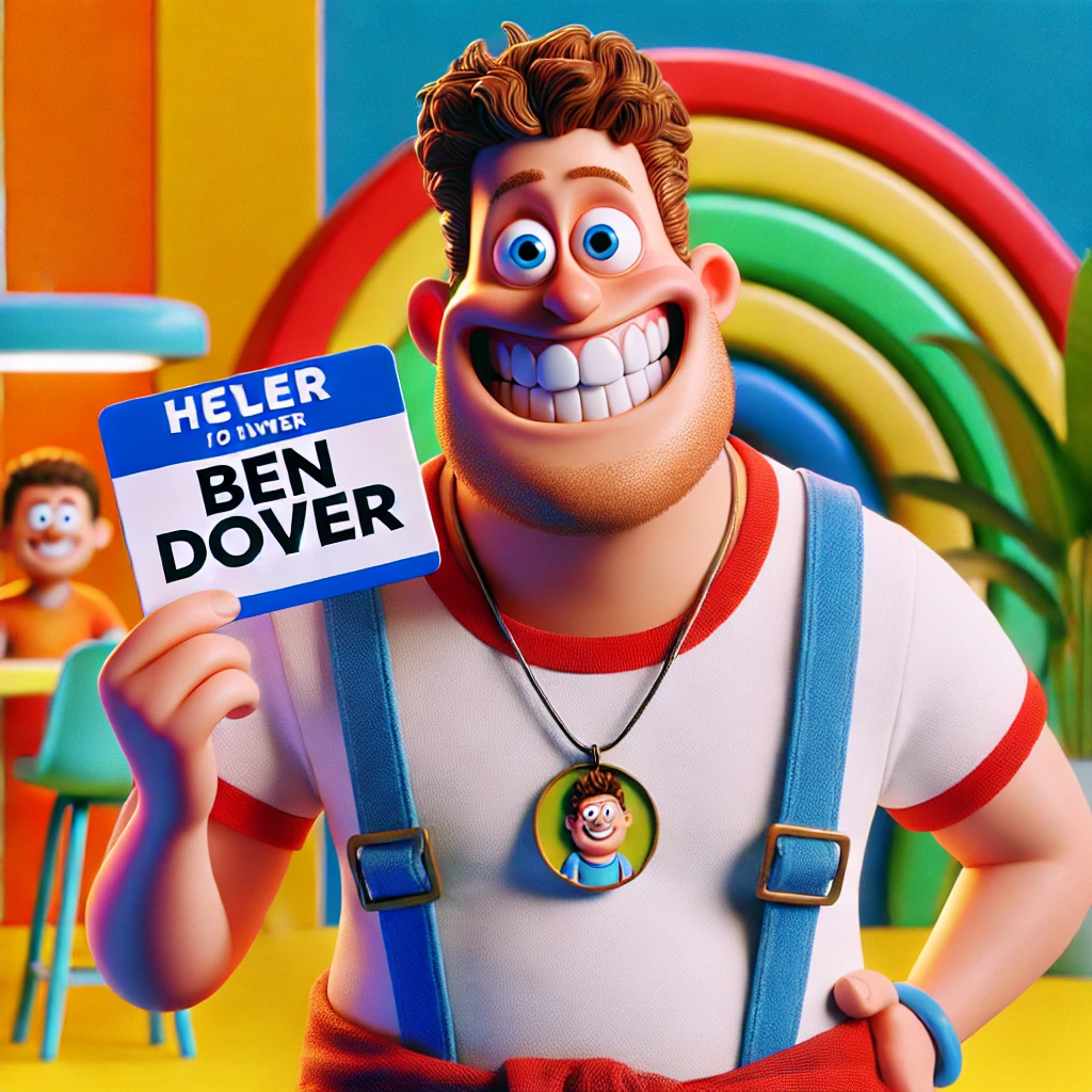name jokes like ben dover