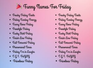 names for friday