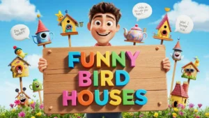 funny bird houses