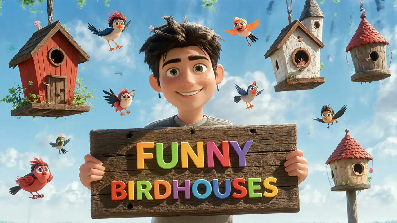 funny birdhouses