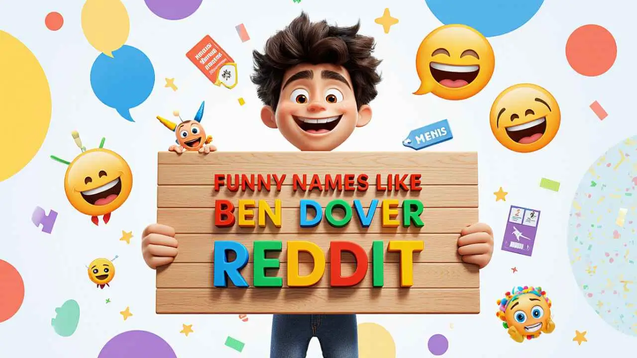 funny names like ben dover reddit