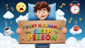 funny nicknames for sleep person