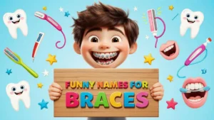 funny names for braces