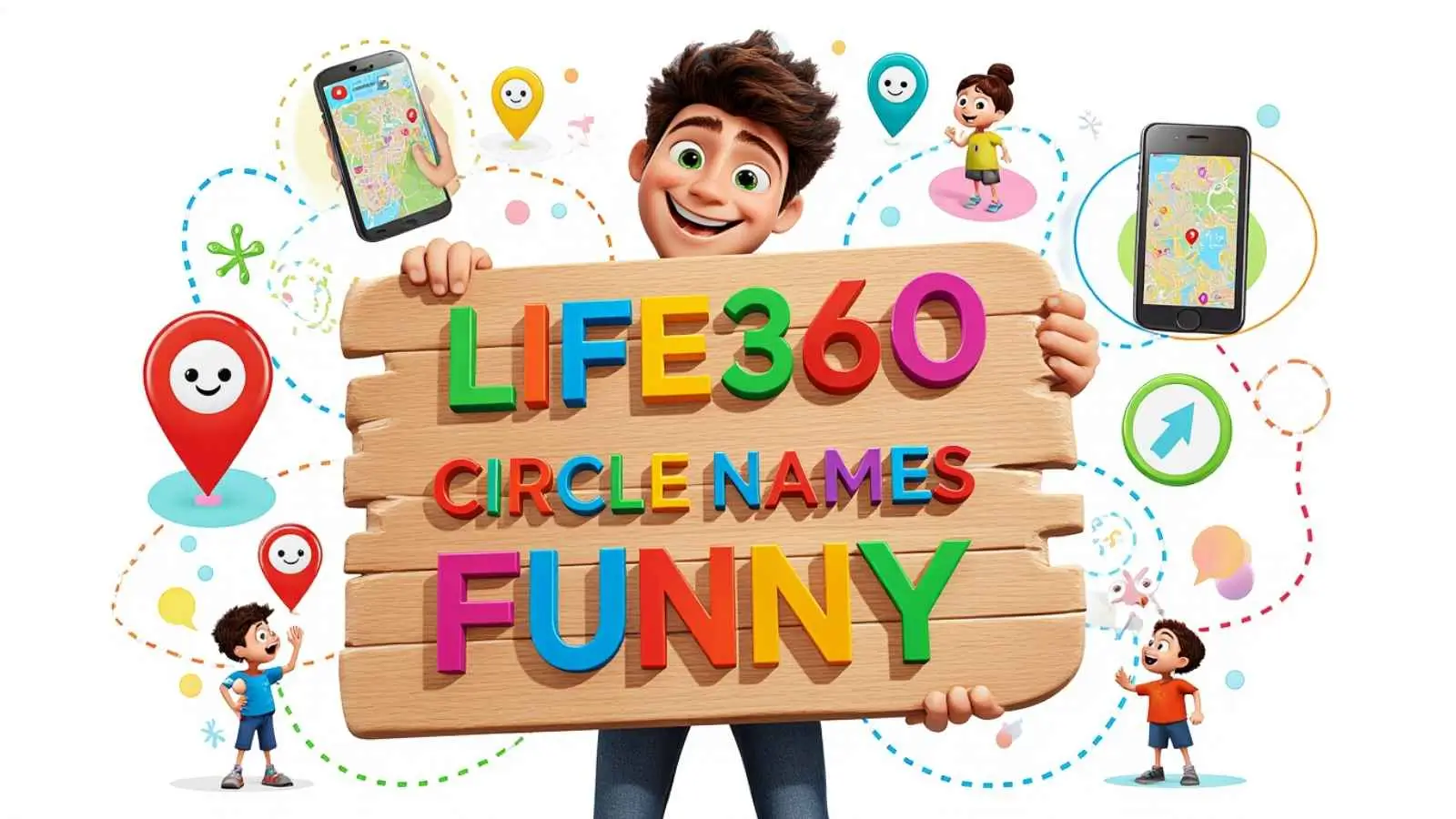 life 360 circle names funny