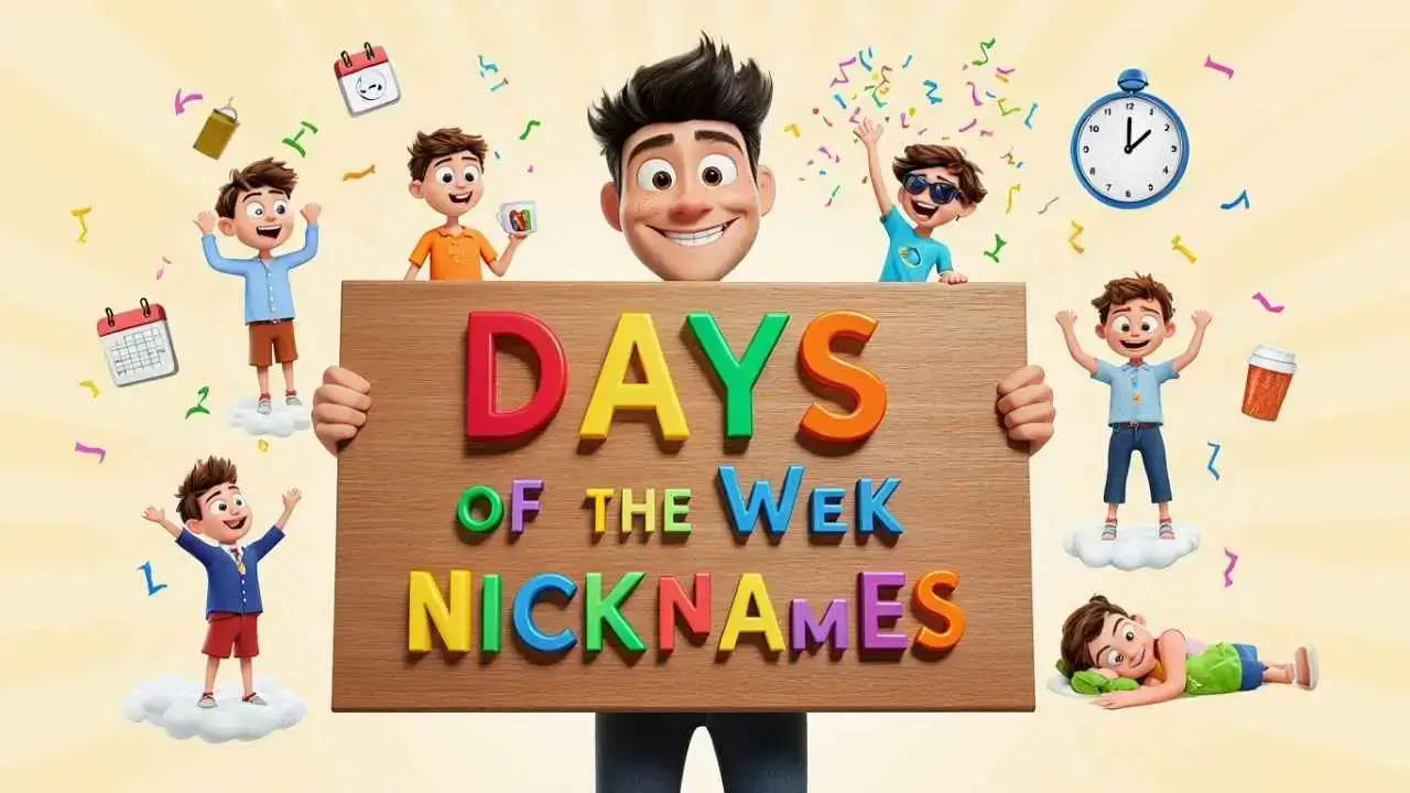 Days of the week Nicknames