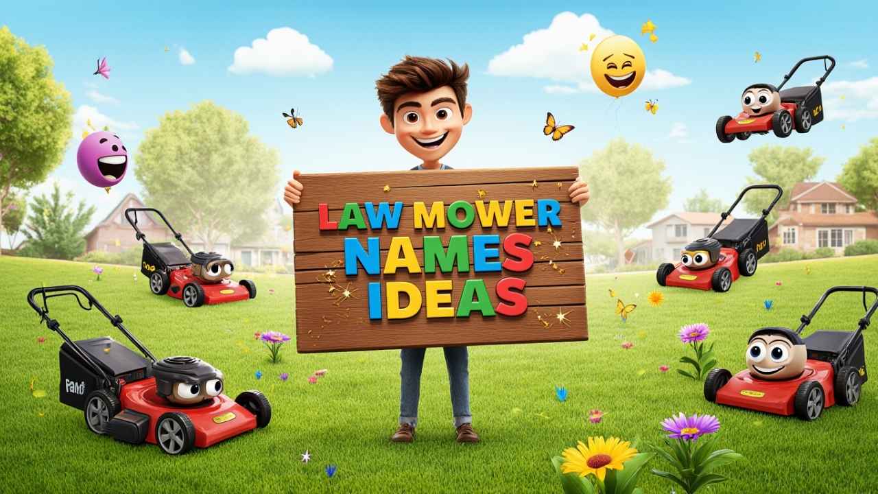 lawn mower names ideas