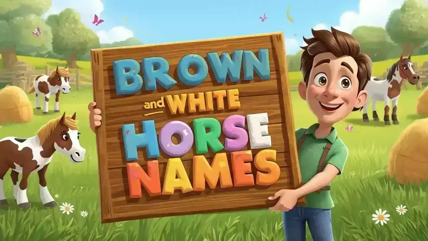 brown and white horse names