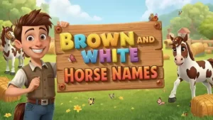 brown and white horse names