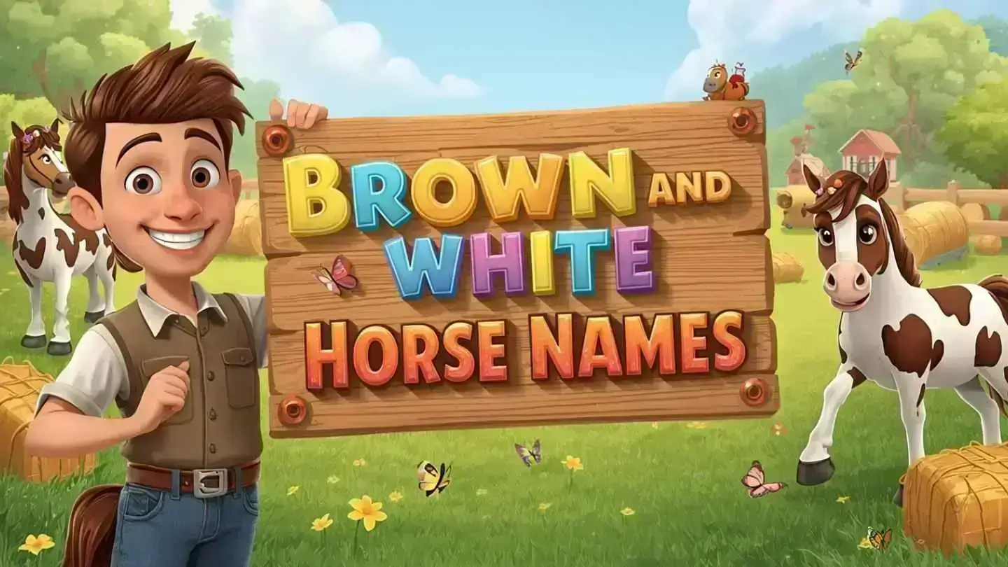 brown and white horse names