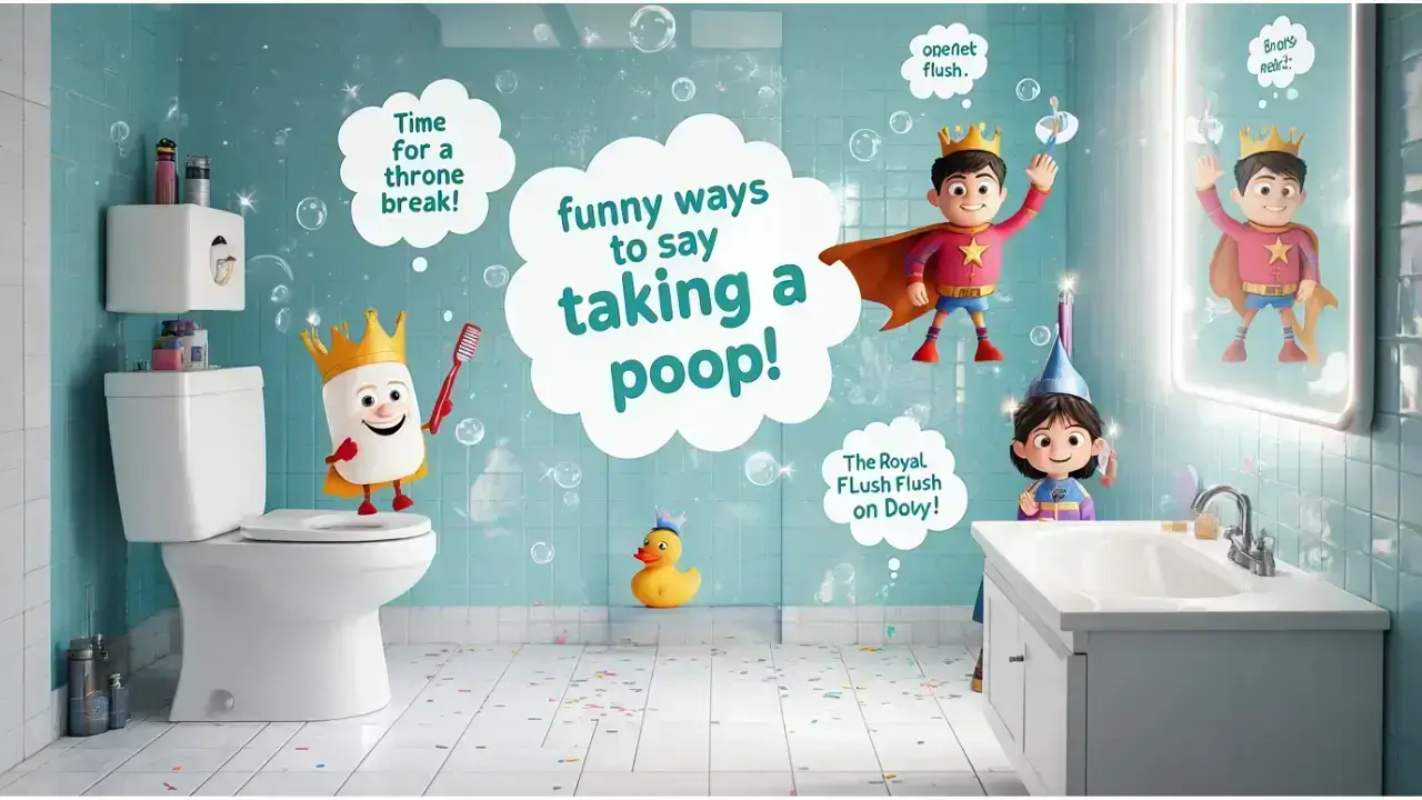 funny ways to say taking a poop