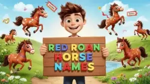 names for a red roan horse